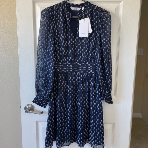 micro floral pleated mini dress